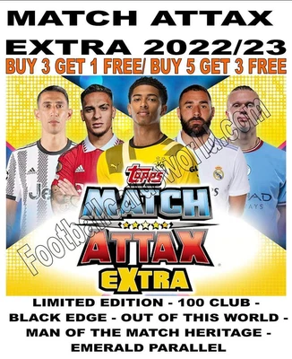 £1.75 • Buy Match Attax Extra 2022/23 22/23 - Limited/ 100 Club/ Black Edge/ Other Foils
