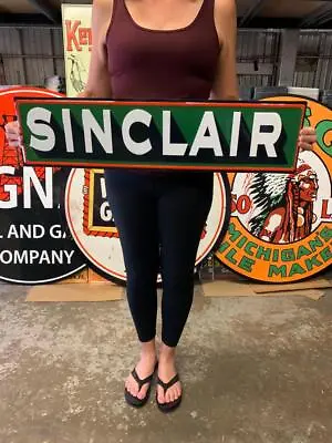 Antique Vintage Old Style Sign Sinclair Oil Made In USA • $55