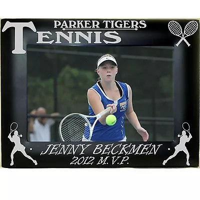 Boys Girls Tennis Personalized Picture Frames 4x6 5x7 8x10 Engraved High School • $14