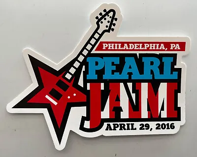 Pearl Jam Official Concert Event Sticker! Philadelphia Pa April 29 2016 Ten Show • $42.71