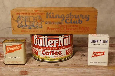 Vintage Food Products Advertising Packaging Tins Kingsbury Cheese Others • $25