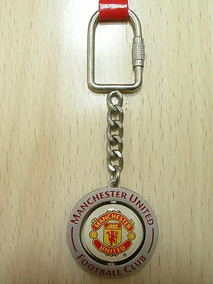 NEW Manchester United FC Official Metal Spinning Crest Keyring(keychain)(KEY797) • $11.90