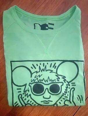 🌈 Vintage Authentic Keith Haring Andy Warhol Pop Art Andy Mouse Shirt Rare!! • $98