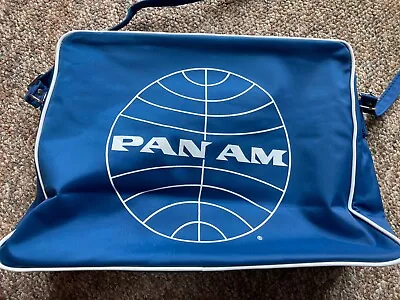 Vintage Pan Am Blue Tote Bag (Made In Hong Kong) Travel • $24.95