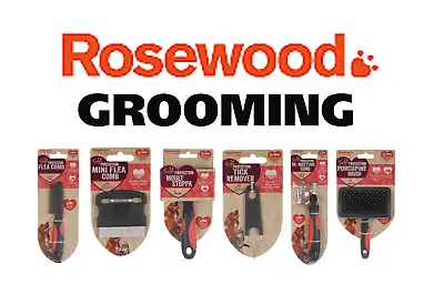 Rosewood Grooming Brush Rake Moult Stoppa Slicker Glove Shredder - NQP • £3.99