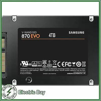 $88 • Buy Samsung Internal SSD 870 QVO EVO 1TB 500GB 2TB 4TB 250GB 2.5  Solid Drive SATA 