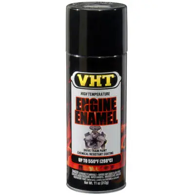VHT High Temp Paint SP124; Engine Enamel 11oz Aerosol Gloss Black 550deg • $19.51