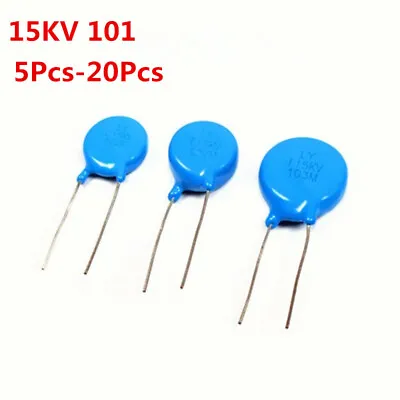 5Pcs~20Pcs 15KV 101 101K 0.1NF 100PF 15KV101  High-voltage Ceramic Capacitor • $2.74