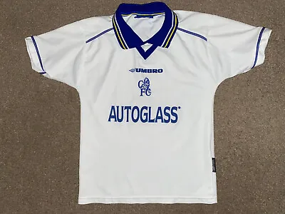 Vintage Chelsea 1998-2000 Away Shirt Child Young Size 134 8-9 Years Autoglass • £35.94