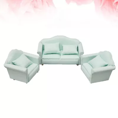  Wood Furniture Childrens Couch Mini Toy Children’s Toys Green • $23.78