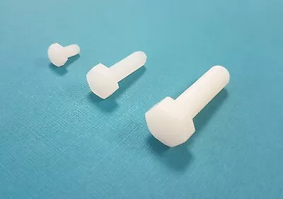 £2.10 • Buy Nylon Plastic Hex / Hexagon Head Screws / Bolts / Fasteners M3 M4 M5 M6 M8 M10