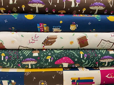 Kimberley Hind Forest Journal Organic Cotton Fabric By 1/4 Metre* Or Panel • £2.70