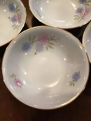 Zen Scherzer 4 Dessert￼ Bowl Bavarian Germany 7042￼ Atomic Mid Century Flora￼￼l • $30