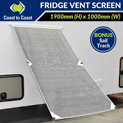 Coast Fridge Vent Screen With Sail Track For Caravan Camper Trailer Sunscreen • $64.95