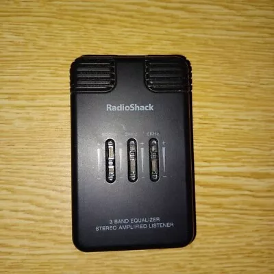 Radioshack 3 Band Equalizer Stereo Amplified Listener 3301097 • $5.50