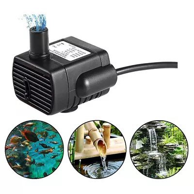 DC 12V Mini Mute Submersible Water Pump Fish Tank Aquarium Feature Pond Fountain • £7.69