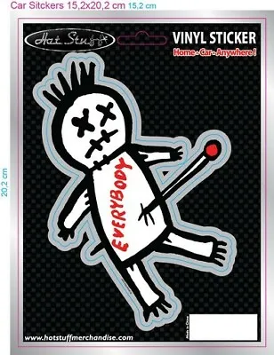 Voodoo Doll Car Sticker - I Hate Everybody - Jokobo - Window - Auto Decal - Jim  • $4.48