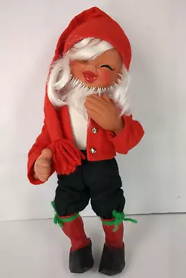 Vintage Norwegian Nisse Arne Hasle Latex Rubber Doll Christmas 1960’s Folklore • $39.99