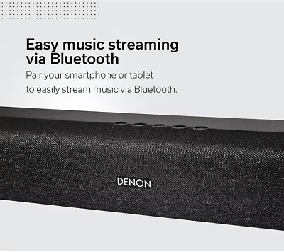 Denon Premiun Sound Bar 150 Watt 4K TV HDMI Gaming Movie Bluetooth Aux Bass Arc • £199.99