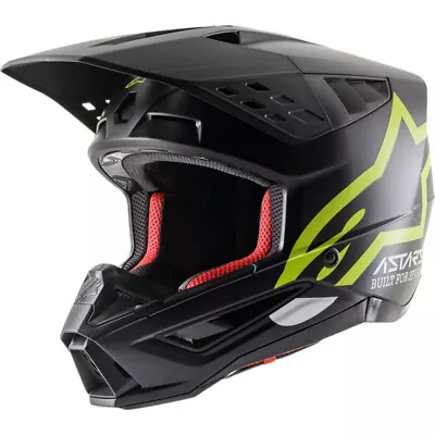 NEW Alpinestars MX S-M5 Compass Black/Fluro Dirt Bike Helmet • $199