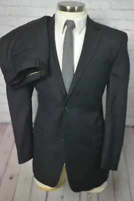 Michael Kors Mens Black Regular Fit 2 Piece Suit 42R Jacket 37x33 Pant • $49.95