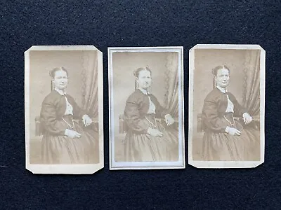 Antique Providence Rhode Island Pretty Woman Civil War Era CDV Photo Card • $9.95