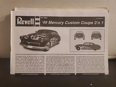 Revell '49 Mercury Custom Coupe 2'n1 #2860 (Instructions Only) No Kit/ Parts • $5