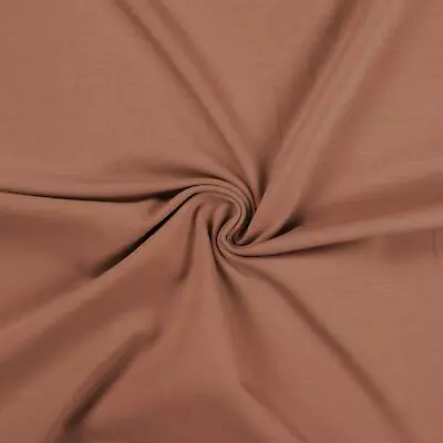 Cotton Jersey Spandex Stretch Dress Fabric Material - DUSTY PINK • £1.59