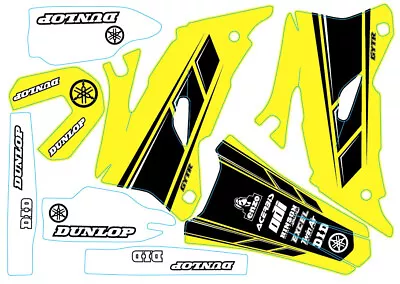 Retro Yellow Yamaha Graphic YZ250F YZ450F 2006 2007 2008 2009 • $69.99