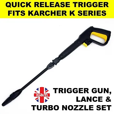 Turbo Lance Trigger Gun Karcher K2 K3 K4 K5 K6 K7 Click Pressure Jet Washer • £24.95