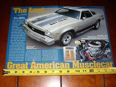 1973 Chevrolet Ss Chevelle 427 Motion Performance  Original 2000 Article • $11.95