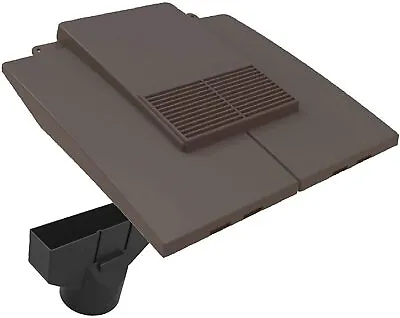 £49.95 • Buy Grey Plain In Line Roof Tile Vent & Pipe Adaptor For Concrete And Clay Tiles