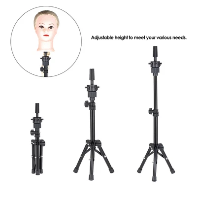 £11.58 • Buy Adjustable Mannequin Hairdressing Training Head Stand Wig Holder Tripod F1G8