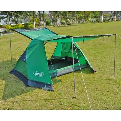 Light 2 Two Man 1 Single One Person Hiking Trekking Camping Shelter A Tent Green • $477.94