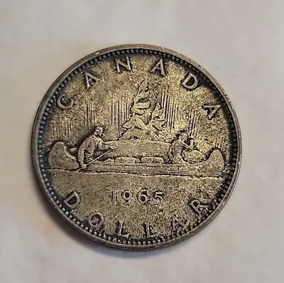 Canada Silver Dollar 1965 Coin Beautiful Patina • $20