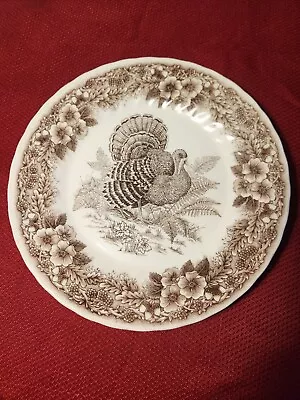 Queens Myott Factory Churchill Thanksgiving Turkey Dinner Plate 10  • $15.95