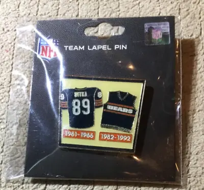 Mike Ditka Chicago Bears Football Pin With Jersey & Sweater Depicted W/years NIP • $14.95