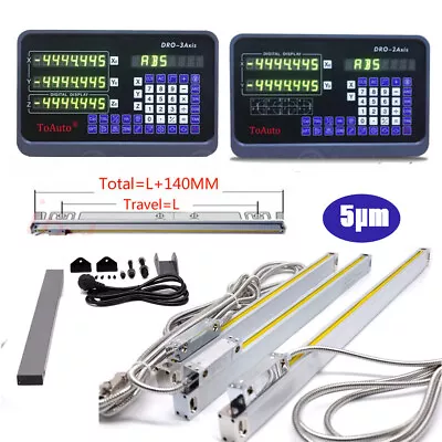 2/3Axis Digital Readout DRO Kit Linear Scale Encoder Fr CNC Mill LathesUS STOCK • $187.99
