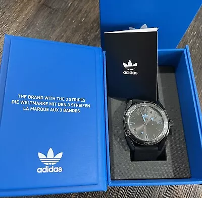 Adidas Edition Two Watch Stainless Steel Black Silicone Brand New • $75