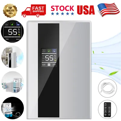 550Sq.ft Dehumidifier Portable And Ultra Quiet With Drain Hose For Home 2200ML • $63.98