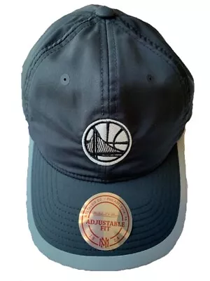 New Mitchell & Ness GOLDEN STATE WARRIORS  Strap Back Hat Men Women Black & Trim • $34.99