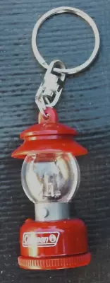 Vintage Collector's Coleman Lantern Keychain Red Lights Up • $9.95