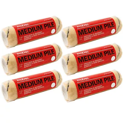 6 X 9  ProDec Tiger Stripe Paint Rollers Sleeves Woven Roller Refills 6 Pack • £13.99