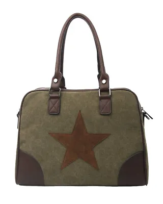 £29.99 • Buy The Olive House® Star Design Tote Style Bag Handbag Olive Green