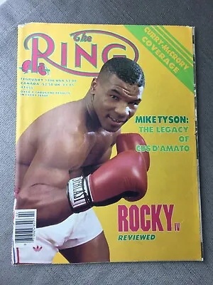 The Ring Boxing Magazine February 1986 Mike Tyson Cover • $199