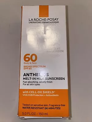 La Roche-Posay Anthelios 60 MELT IN Sunscreen SPF 60 5.0 Fl Oz Exp 01/2025 • $22