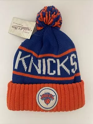 Mitchell & Ness NBA New York Knicks Knit Beanie Pom Winter Hat NWT • $16.99