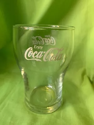 Coca Cola 425ml Schooner Glass With White Logo 12.5cm X 8cm • $15.99