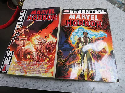 Marvel Essential Horror Volume 1  & 2 (2006/2008 Paperback) Comic Book Set/Lot • $49.99