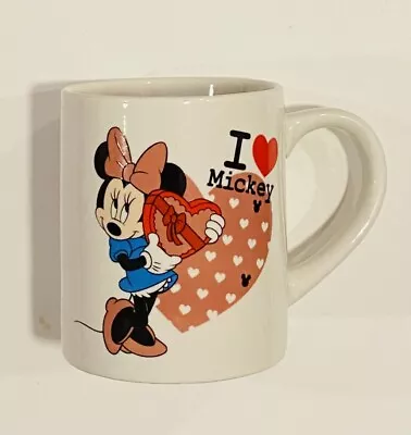 Vintage Disney Minnie Mouse I Love Mickey Mouse Heart Disneyland Coffee Cup Mug • $17.99